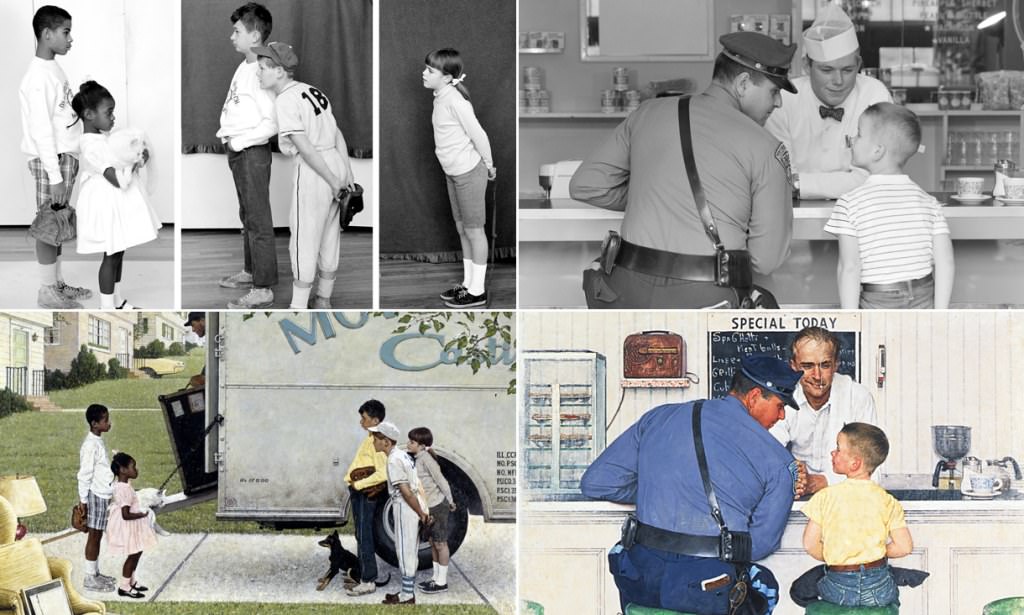 Norman Rockwell used a lot of reference photos in his art